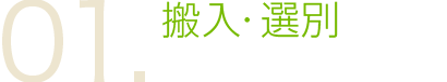 搬入・選別